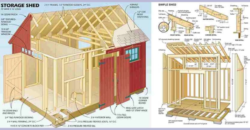 diy wood storage shed plans